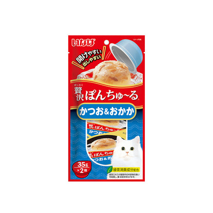 CIAO Pon Churu Bonito with Sliced Bonito Wet Cat Treats 2x35g