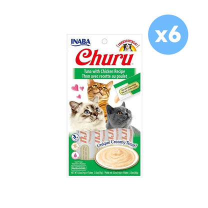 INABA Churu Tuna with Chicken Recipe Wet Cat Treats