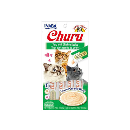 INABA Churu Tuna with Chicken Recipe Wet Cat Treats