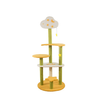 Star & Moon Multi-Level Sisal Cat Tree 120x50x50cm