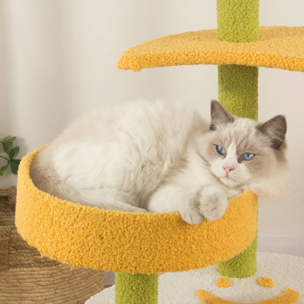 Star & Moon Multi-Level Sisal Cat Tree 120x50x50cm