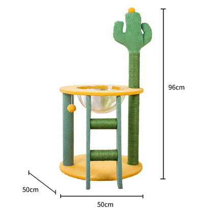 Cactus Cat tree With Space Capsule 96x50x50cm