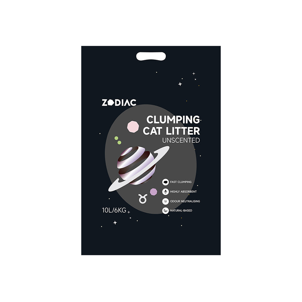 ZODIAC Unscented Clumping Cat Litter 6kg