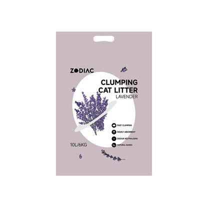 ZODIAC Lavender Clumping Cat Litter 6kg