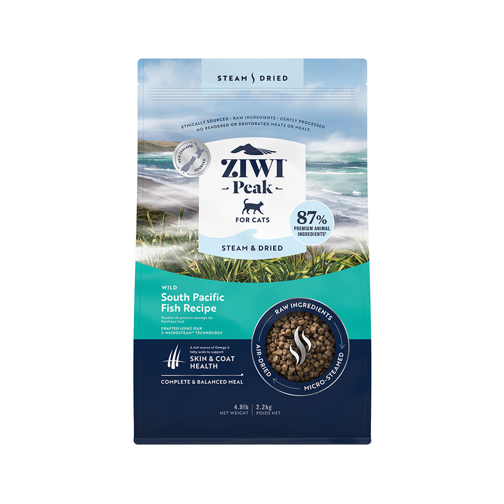 ZIWI PEAK Steam & Dried Wild South Pacific Fish Cat Food