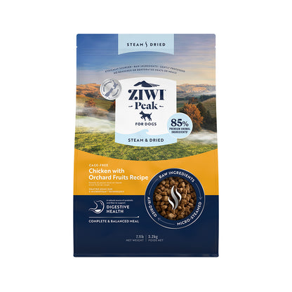 ZIWI PEAK Steam & Dried Cage-Free Chicken with Orchard Fruits Dog Food