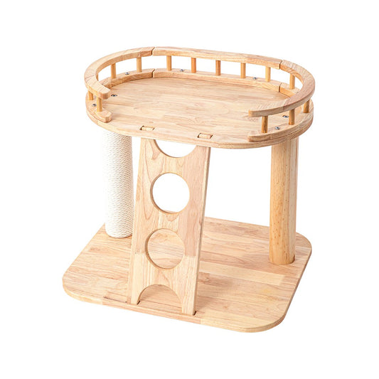 HONEYPOTCAT MZ Happy Steps Wooden Cat Tree - 53cm