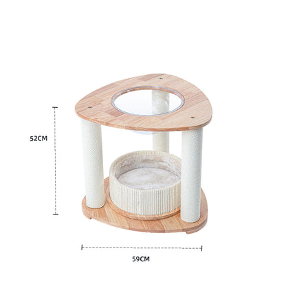 HONEYPOTCAT MZ Simple Joy Wood Cat Tower