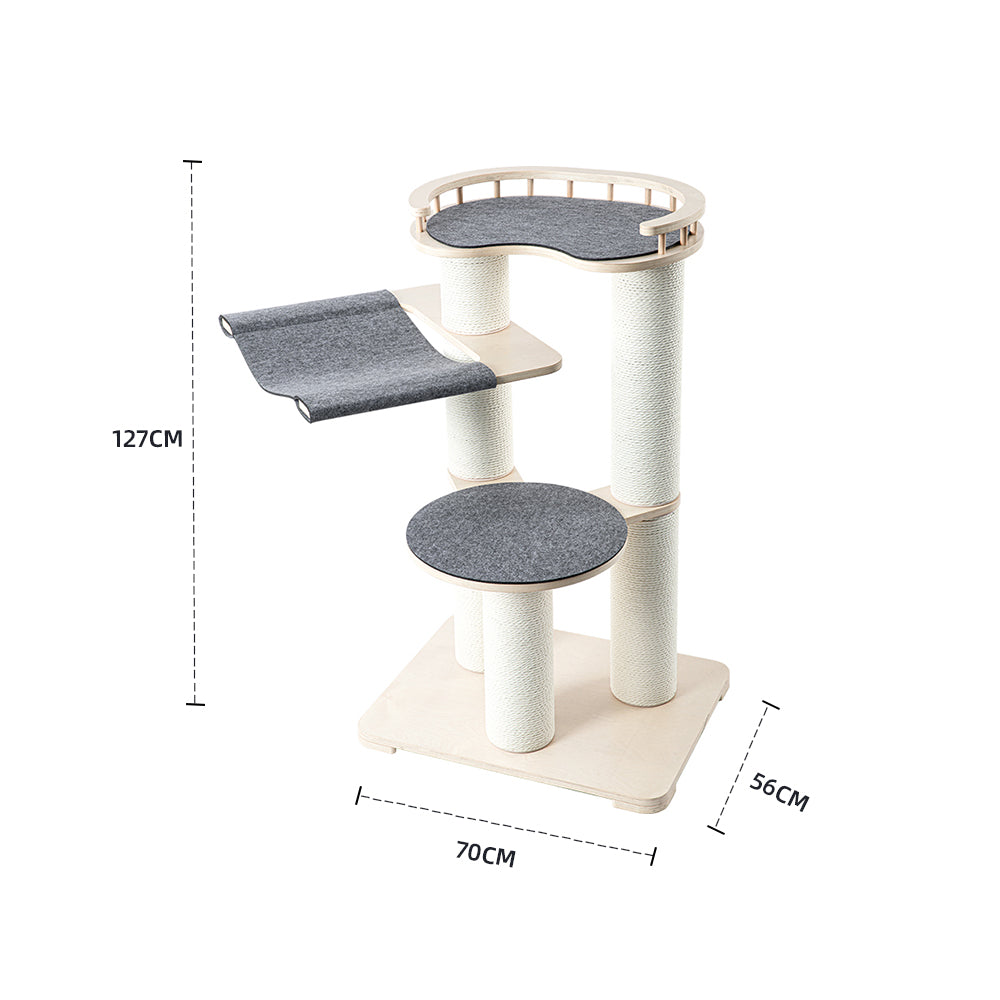 HONEYPOTCAT Leisure Loft With Hammock & Scratch Post