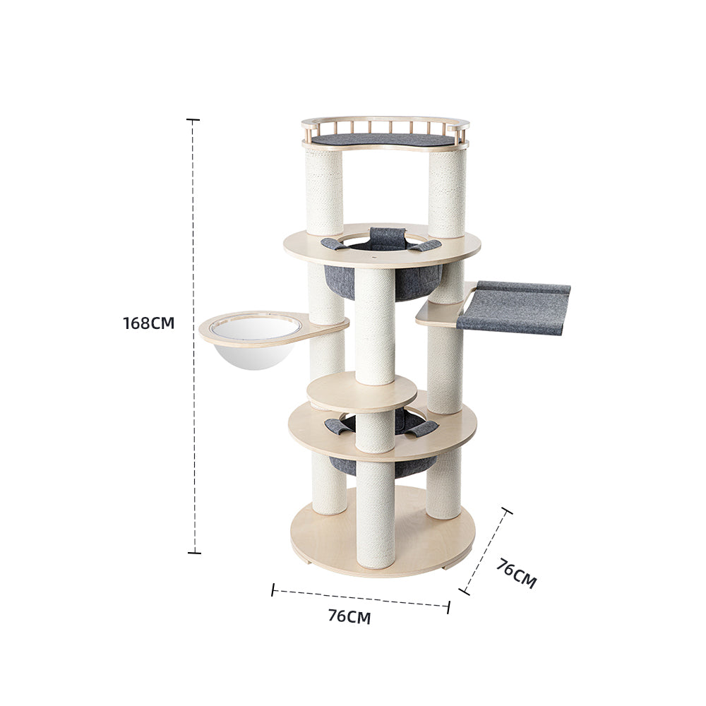 HONEYPOTCAT Harmony Wood Cat Tower