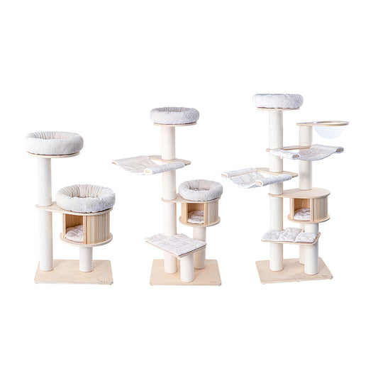 HONEYPOTCAT Classic Solid Wood Cat Tree