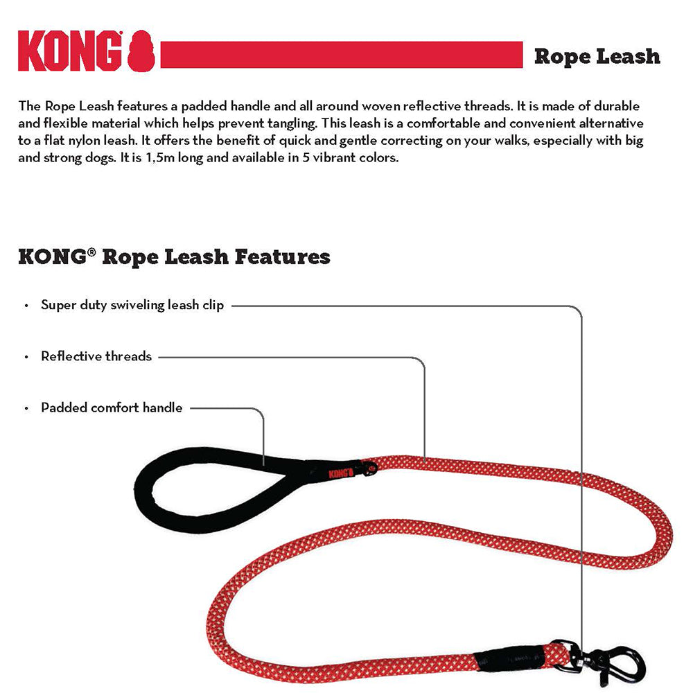 KONG Rope Black Leashes