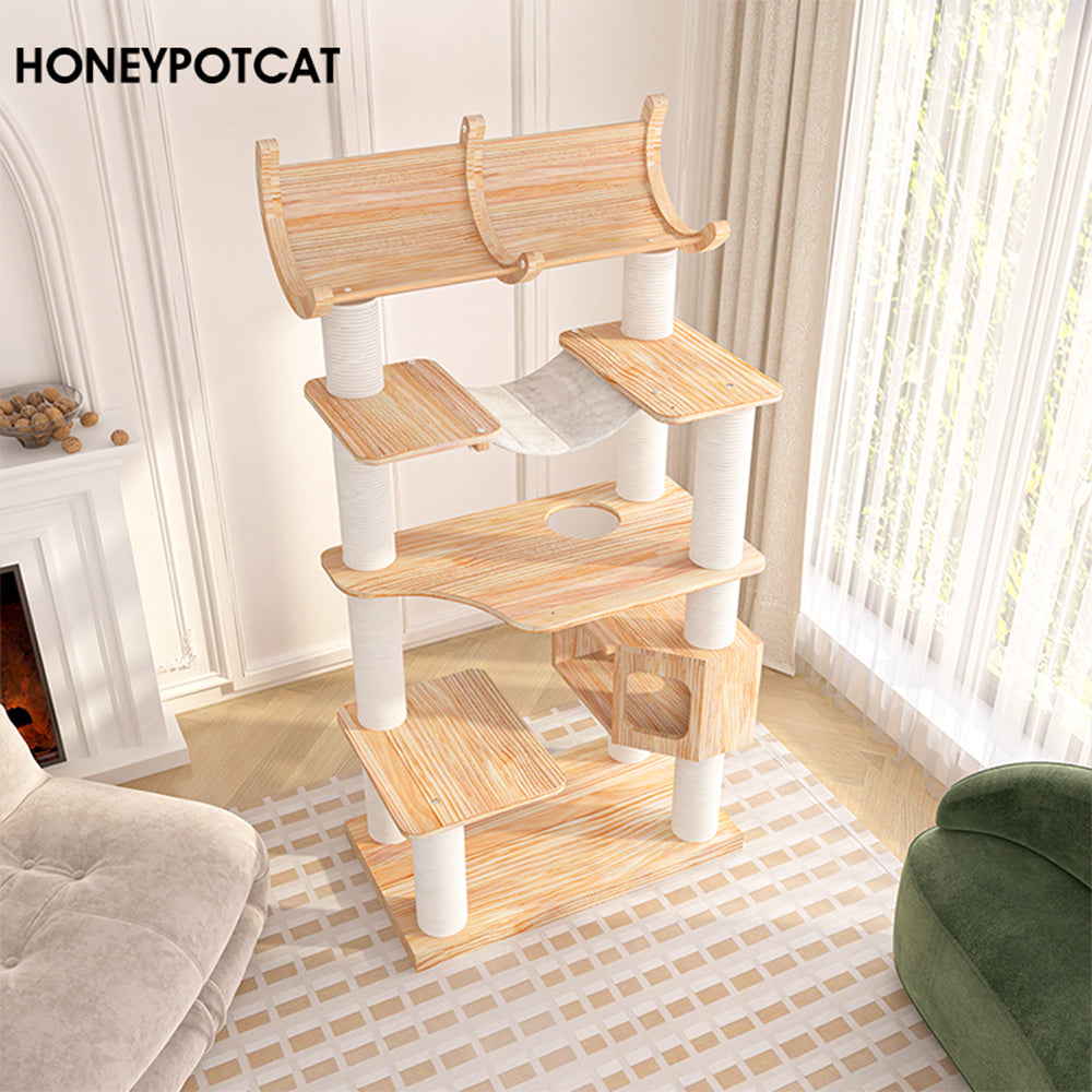 HONEYPOTCAT Joyful Climb Cat Tower - 178cm