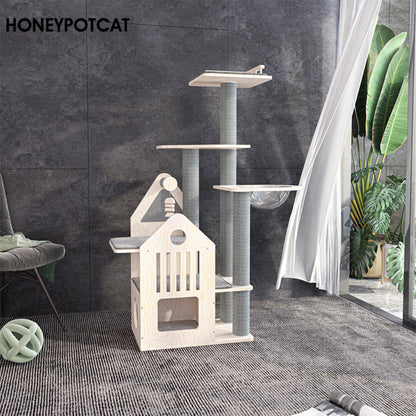 HONEYPOTCAT Cosy Cat Villa