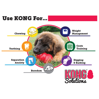 KONG Classic Small Red Rubber Dog Toy