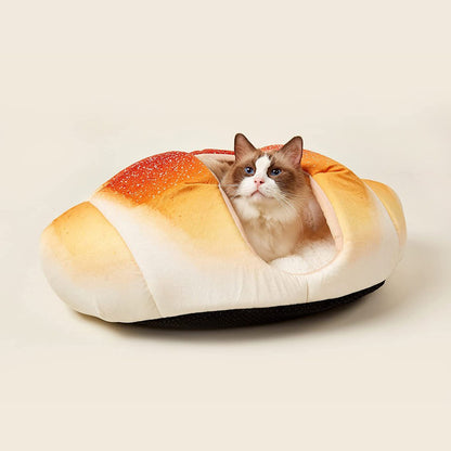 FOFOS Croissant Snug Cat Bed