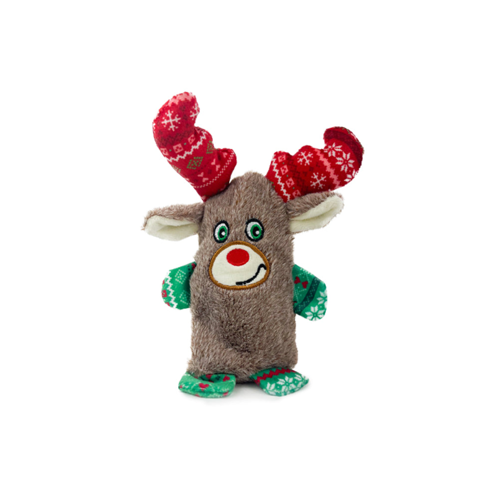 RUFF PLAY Christmas Squeak Moose Dog Toy