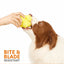 FOFOS The Amazing Ultra-Durable Yellow/Grey Bounce Dog Toy Ball