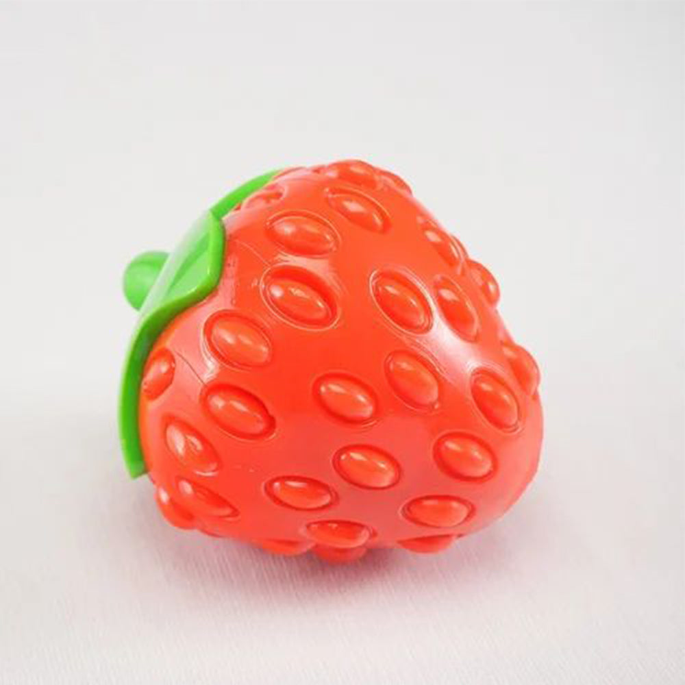 FOFOS Fruity-Bites Silence & Strawberry Strong TPR Puppy Dog Chew Toy