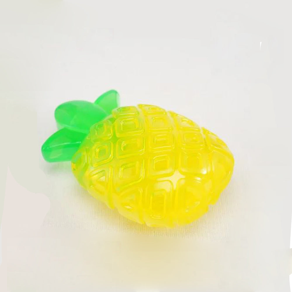 FOFOS Fruity-Bites Jelly Pineapple Strong TPR Squeaky Puppy Dog Chew Toy