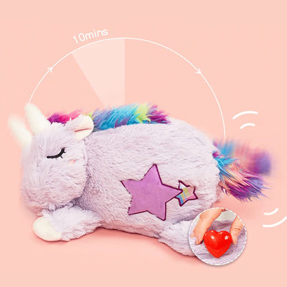 FOFOS Unicorn Heartbeat Stuffed Dog Toy