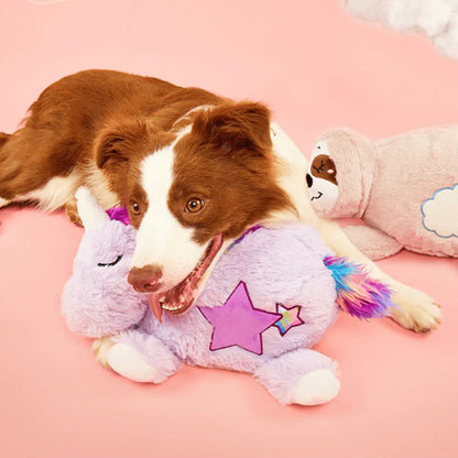 FOFOS Unicorn Heartbeat Stuffed Dog Toy