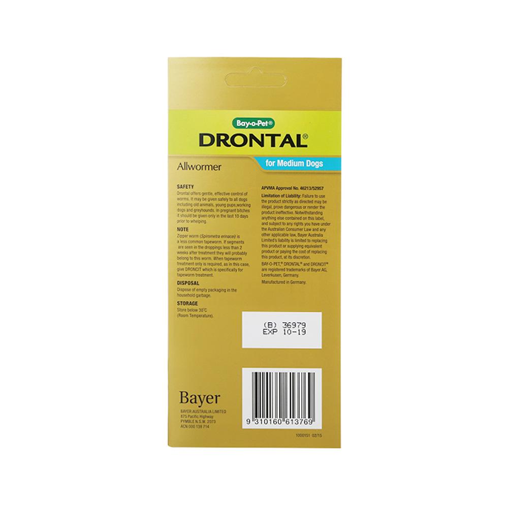 Drontal chewable clearance