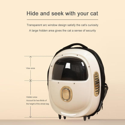 PAKEWAY Blue Pet Backpack with air circulation function