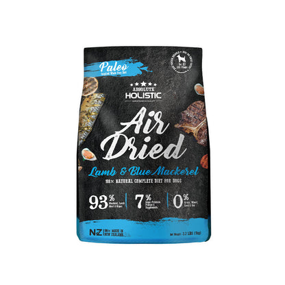 ABSOLUTE HOLISTIC Lamb & Blue Mackerel Air Dried Dog Food 1kg