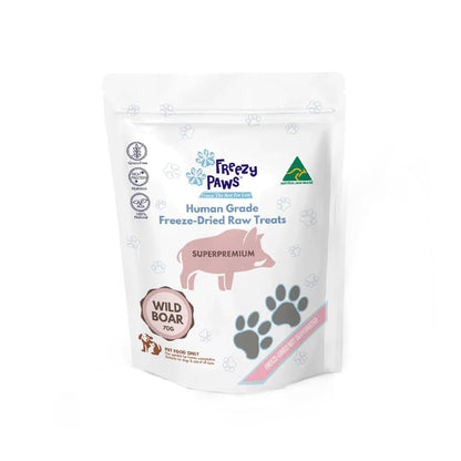 FREEZY PAWS Wild Boar Freeze Dried Pet Treats 70g