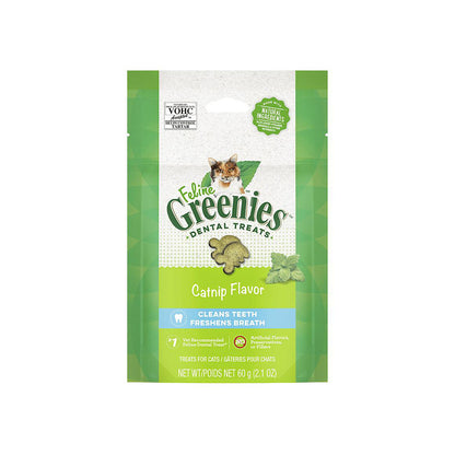 GREENIES Feline Catnip Cat Dental Treats 60g