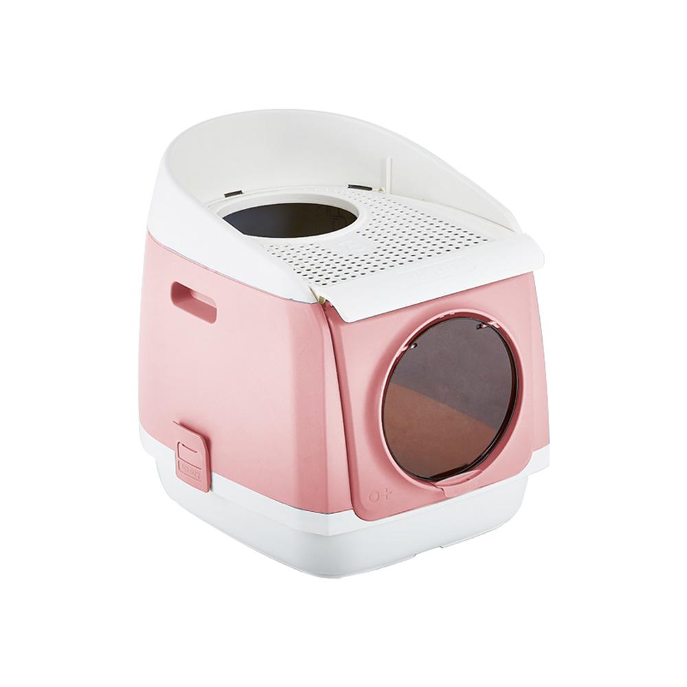 Pink cat litter on sale box