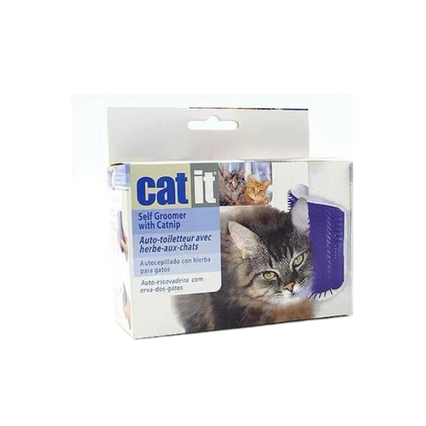 CAT IT Blue Cat Self Groomer With Catnip Cat Brush Petso Au