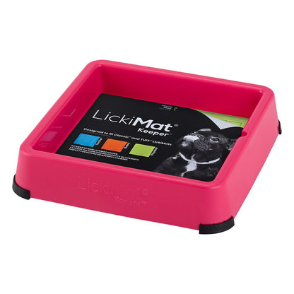 LICKIMAT Standard Size Pink Keeper Pad Holder