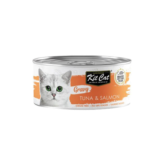 KIT CAT Tuna & Salmon in Gravy Wet Canned Cat Food