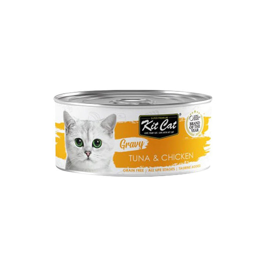 KIT CAT Tuna & Chicken in Gravy Wet Canned Cat Food