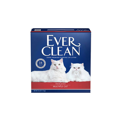 EVER CLEAN Lightly-Scented Multiple Clumping Cat Litter 12.5L