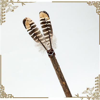 EDEN PET Silvervine Stick Feather Cat Teaser