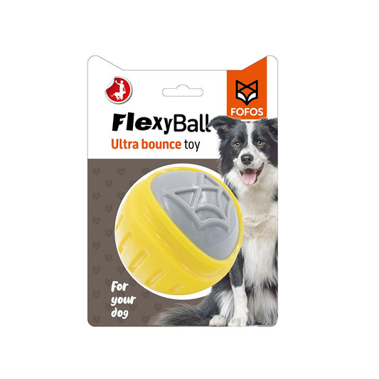 FOFOS Large Ultra Bounce Flexy Ball Dog Fetch Toy