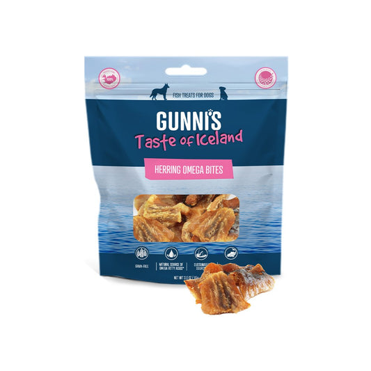 GUNNI'S Herring Omega Bites Dog Treats 85g