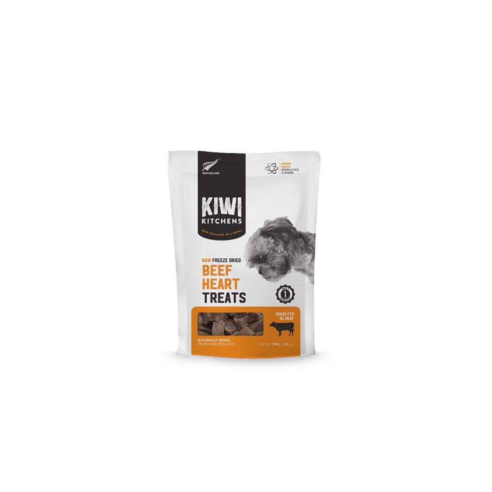 KIWI KITCHENS Beef Heart Freeze Dried Dog Treats 100g