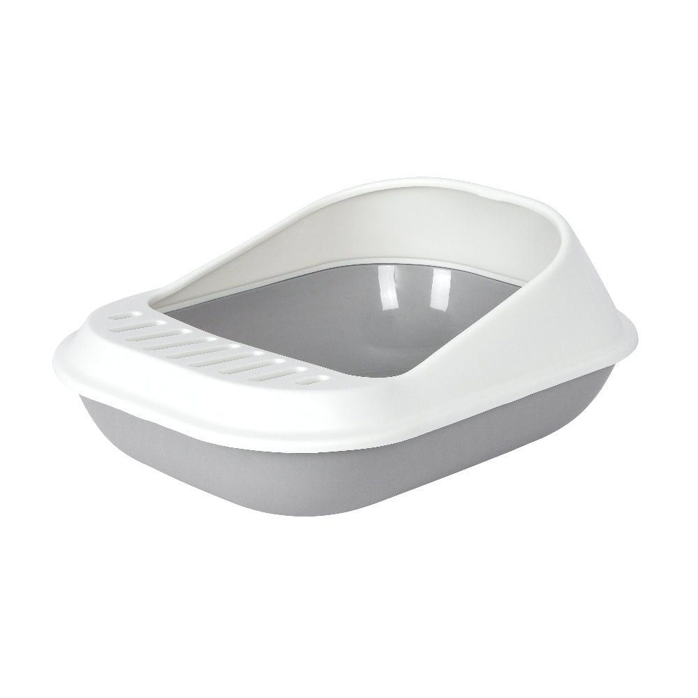 PAKEWAY Large Size White + Grey Cat Toilet Training Tray | Petso Au