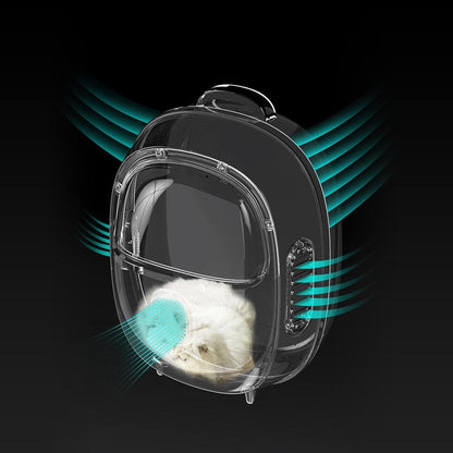 PAKEWAY Blue Pet Backpack with air circulation function