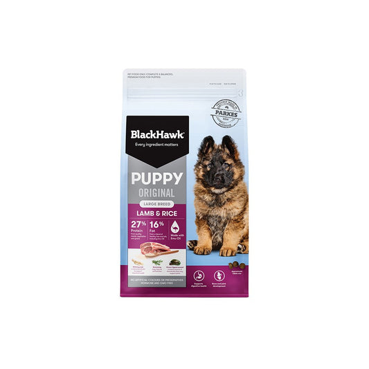 BLACK HAWK Original Lamb & Rice Dog Food for Large Breed Puppy 20kg