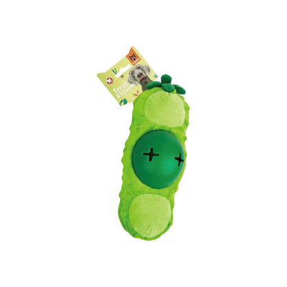 FOFOS Cute Green Bean Treat Squeaky Dog Toy