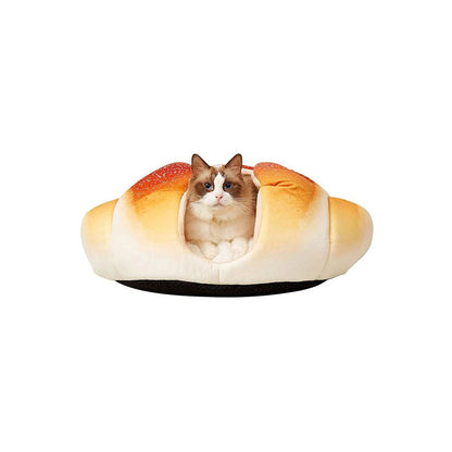 FOFOS Croissant Snug Cat Bed