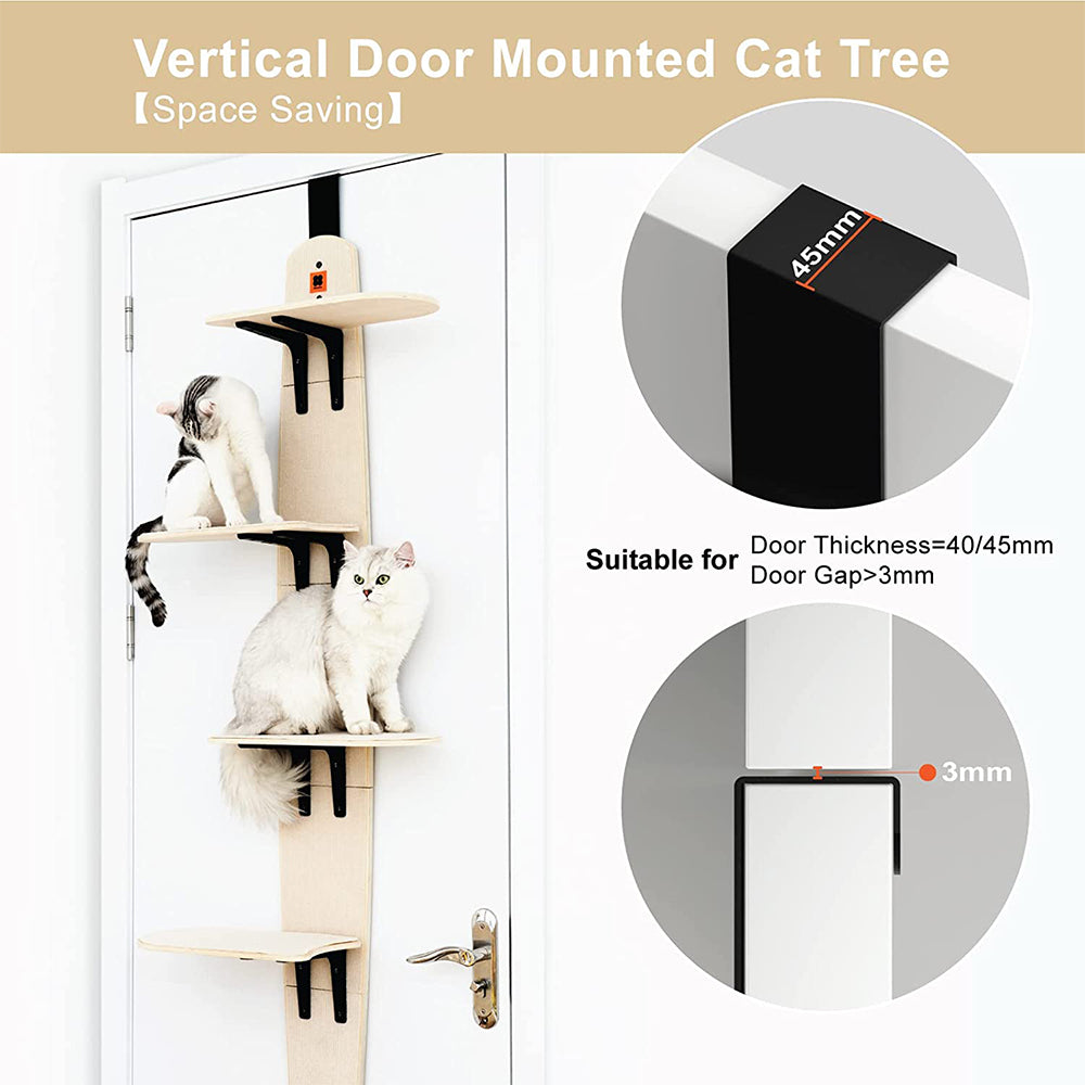 MEWOOFUN Door Hanging Cat Climber Shelves Petso