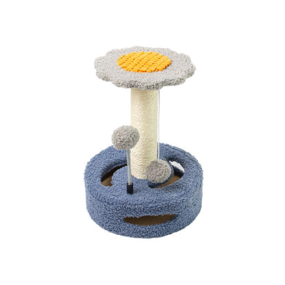 CATIO Blue & Grey Cute Sunflower Style Small Cat Scratching Post