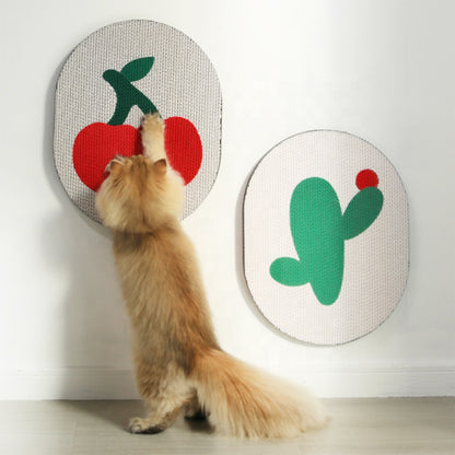 Red Cherry Wall Sticker Cat Scratching Board