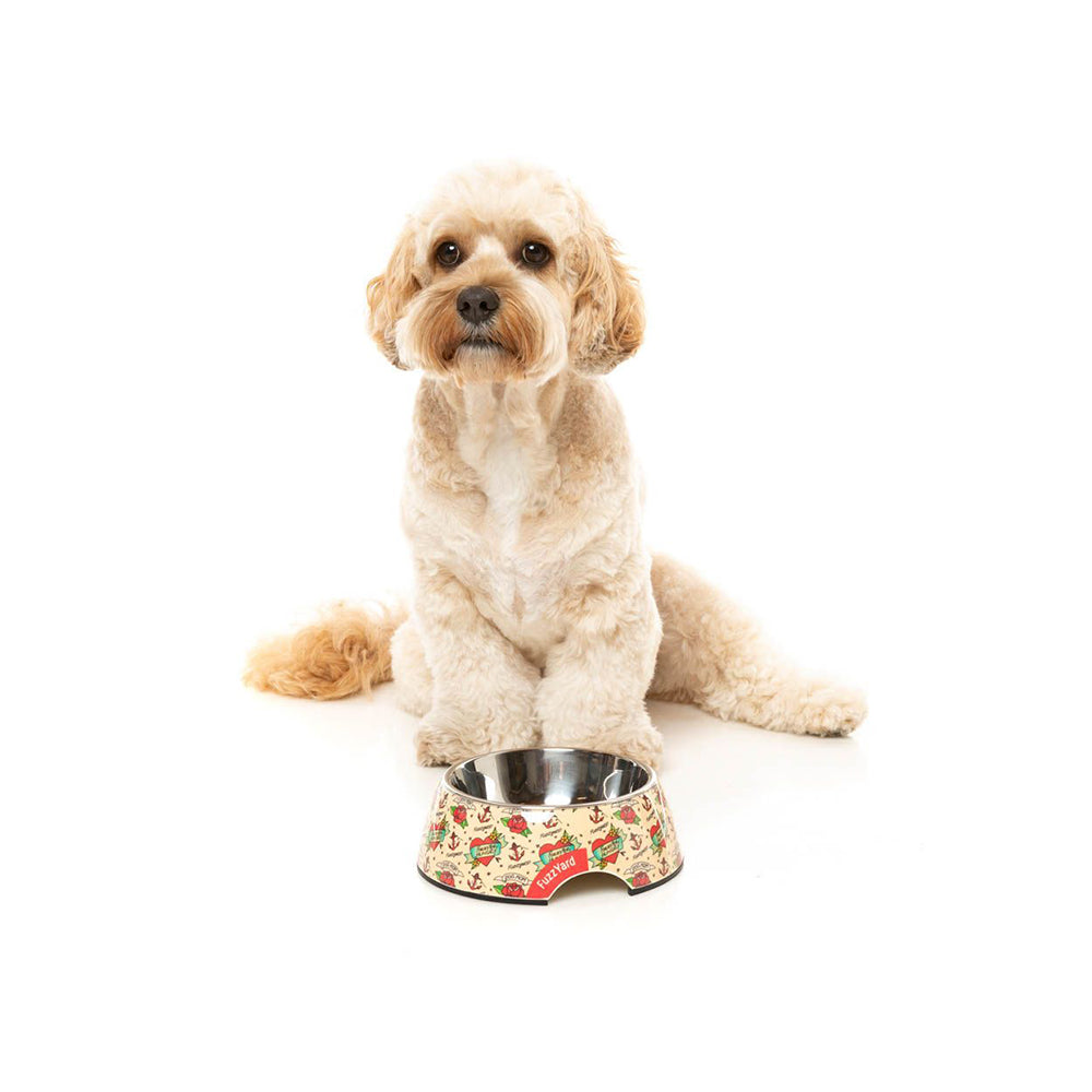 FUZZYARD Inked Up Easy Feeder Dog Bowl (medium)